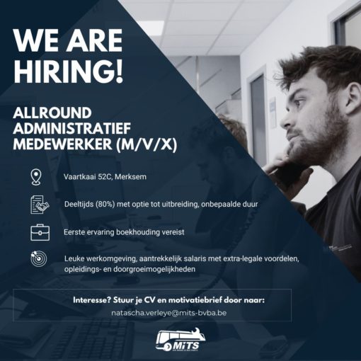 Vacature MITS Vacature Allround Administratief Medewerker (M/V/X)